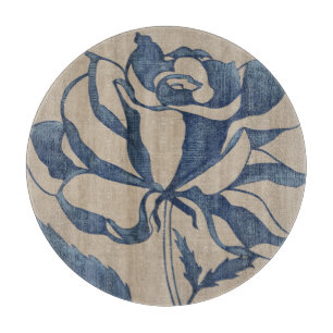 Indigo Rose Cutting Board