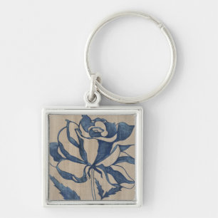 Indigo Rose Key Ring