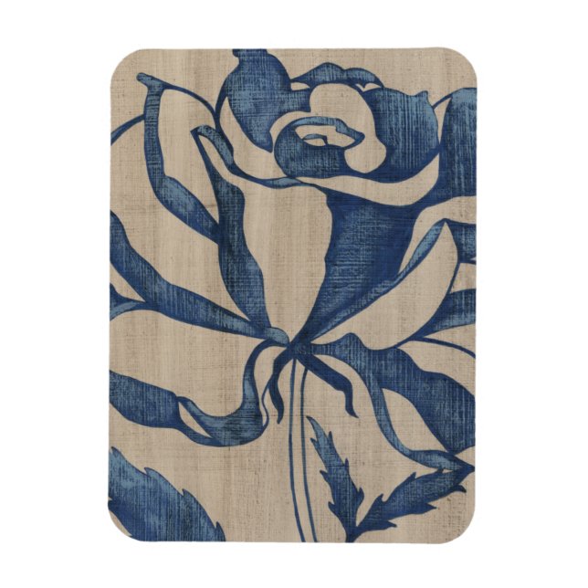 Indigo Rose Magnet (Vertical)