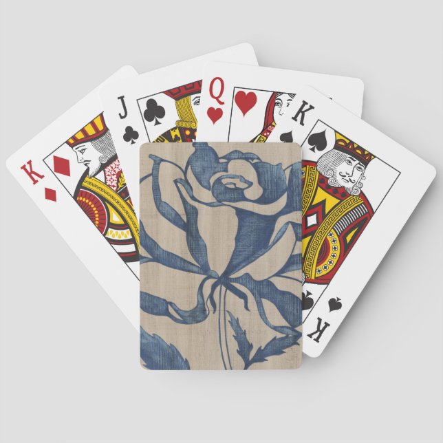 Indigo Rose Playing Cards (Back)