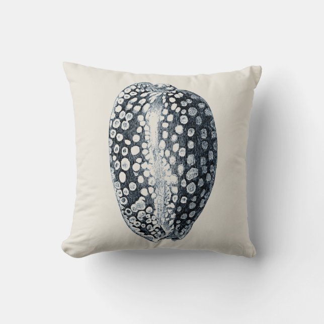 Indigo Seashell Cushion (Front)