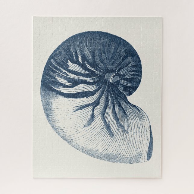 Indigo Shark Eye Seashell Jigsaw Puzzle (Vertical)