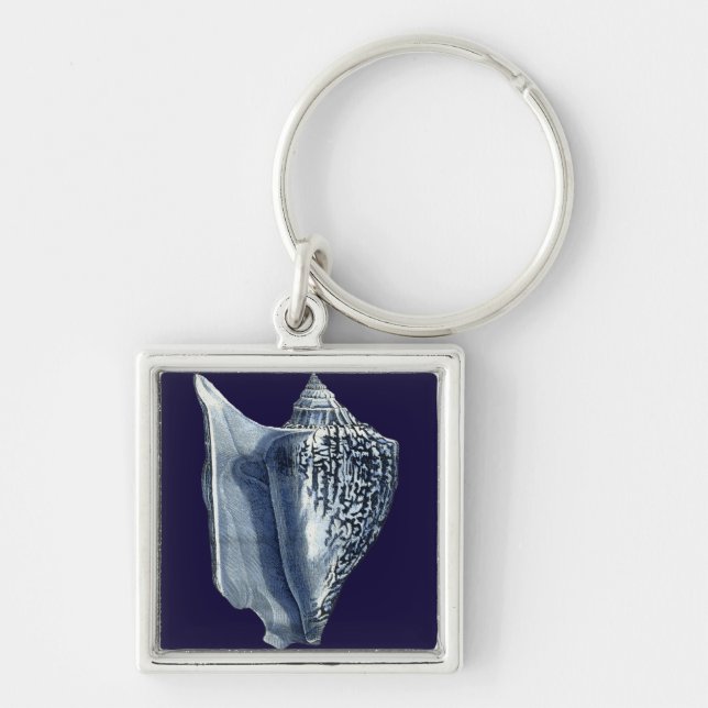 Indigo Shells I Key Ring (Front)