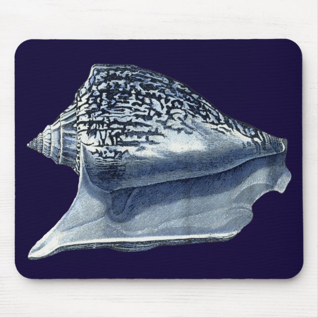 Indigo Shells I Mouse Mat (Front)