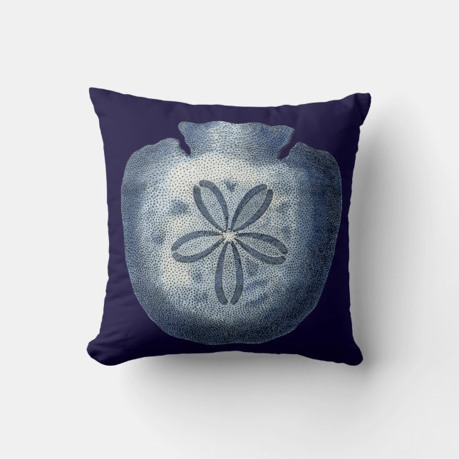 Indigo Shells III Cushion (Front)