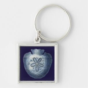 Indigo Shells III Key Ring