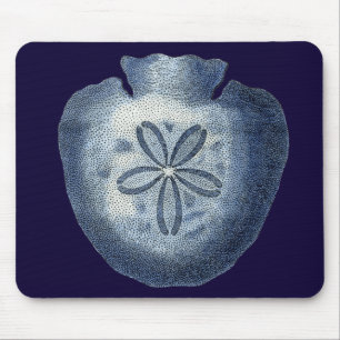 Indigo Shells III Mouse Mat