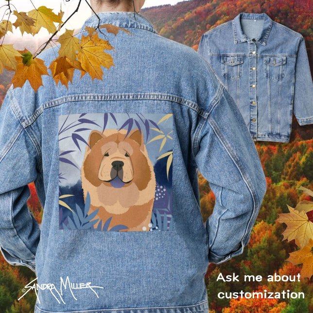 INDIGO smooth chow denim jacket (Creator Uploaded)