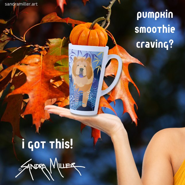 INDIGO smooth chow latte mug (Creator Uploaded)