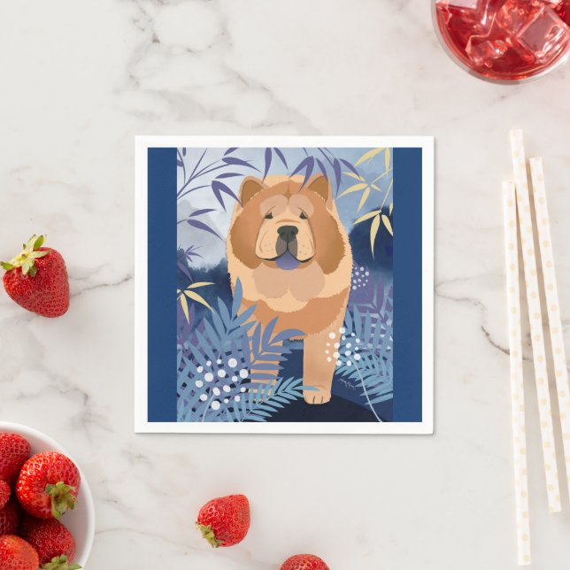 INDIGO smooth chow paper napkins (Insitu)