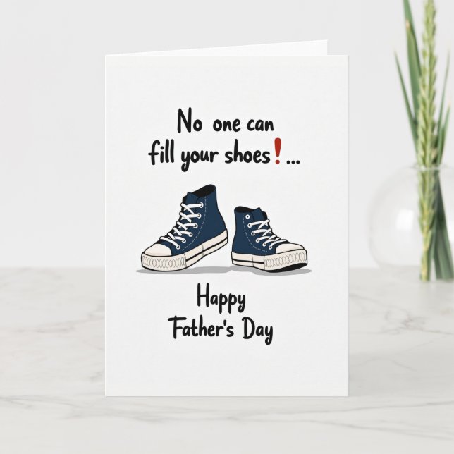 Indigo Sneakers Fathers Day Card (Front)
