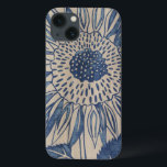 Indigo Sunflower iPhone 13 Case<br><div class="desc">Floral</div>