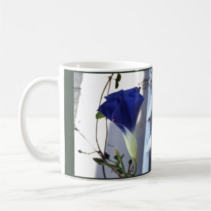 Indigo Swirl Morning Glory Coffee Mug