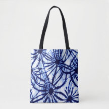Indigo Tie Dye Tote Bag 