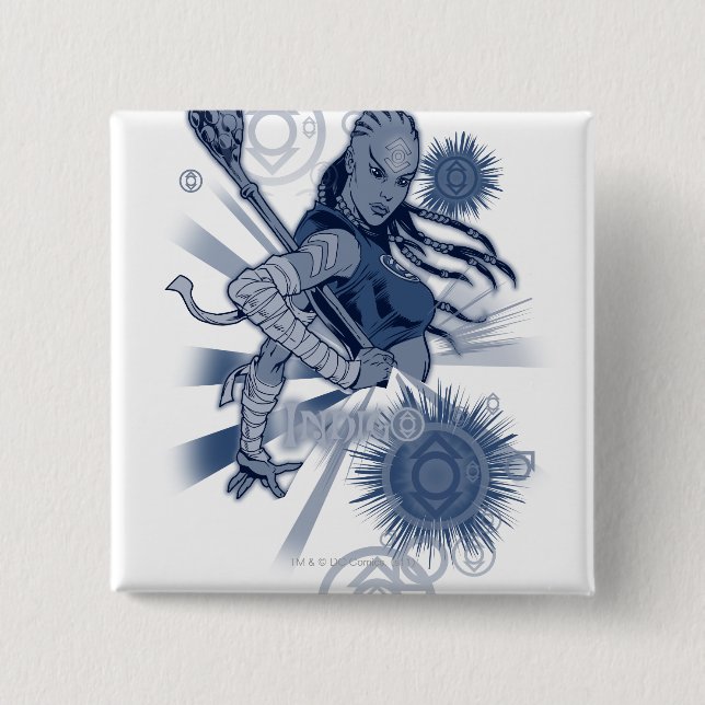 Indigo Tribe 10 15 Cm Square Badge (Front)