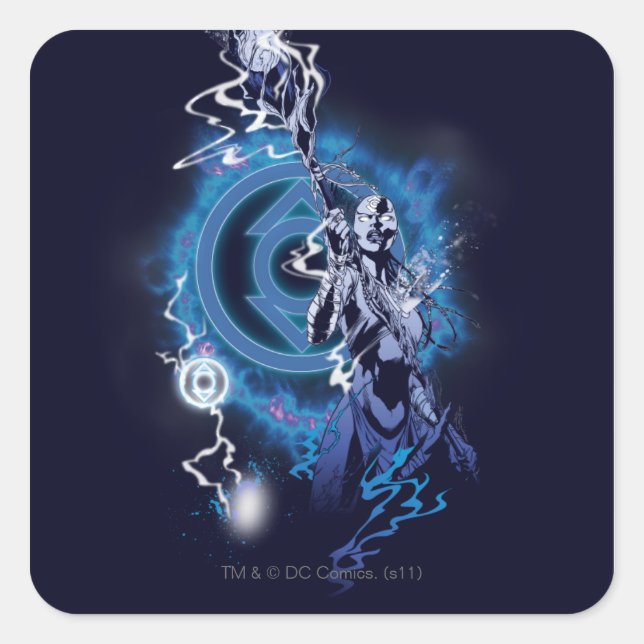 Indigo Tribe 11 Square Sticker (Front)