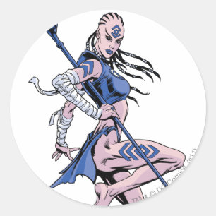Indigo Tribe 1 Classic Round Sticker