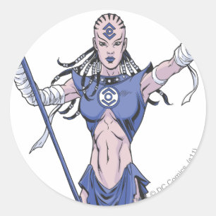 Indigo Tribe 4 Classic Round Sticker