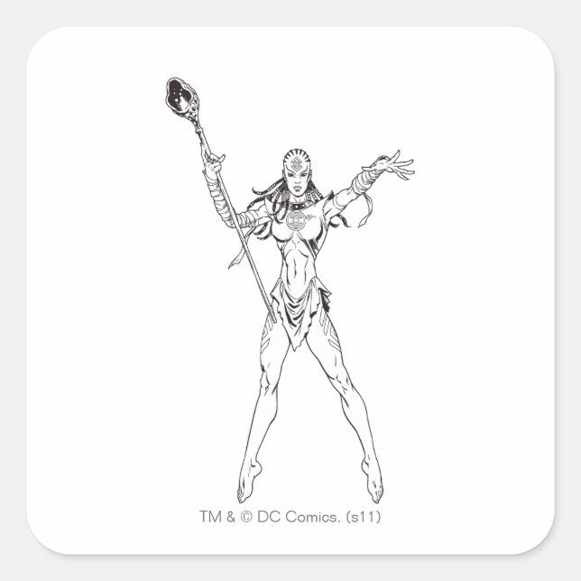 Indigo Tribe 6 Square Sticker (Front)