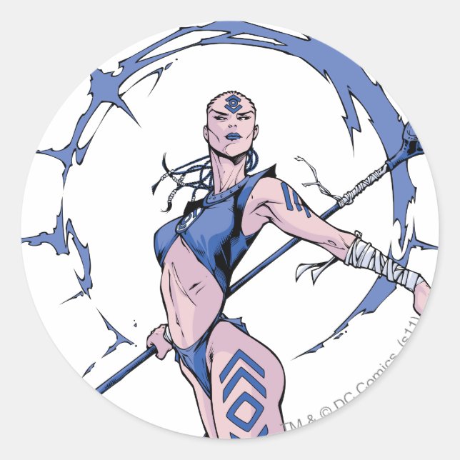 Indigo Tribe 7 Classic Round Sticker (Front)