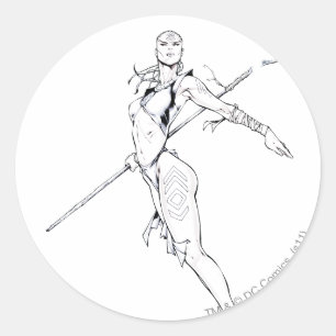 Indigo Tribe 8 Classic Round Sticker