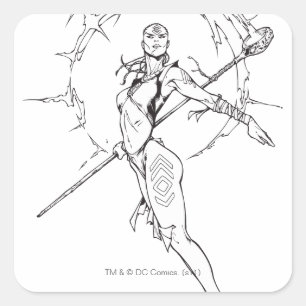 Indigo Tribe 9 Square Sticker