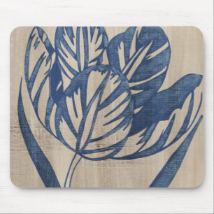 Indigo Tulip Mouse Mat