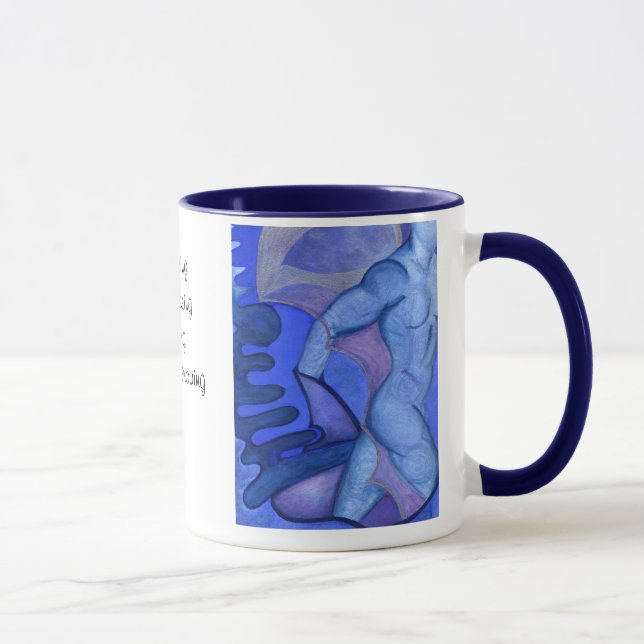 Indigo Warrior Mug (Right)