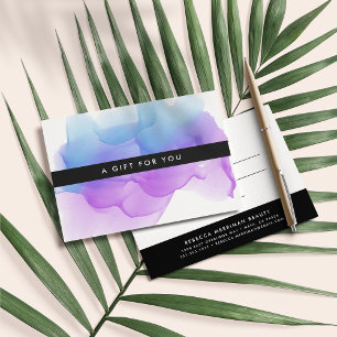 Indigo Watercolor Blot   Gift Certificate