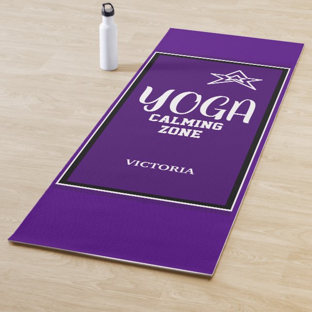 Indigo White Star Yoga Calming Zone Yoga Mat (In Situ)