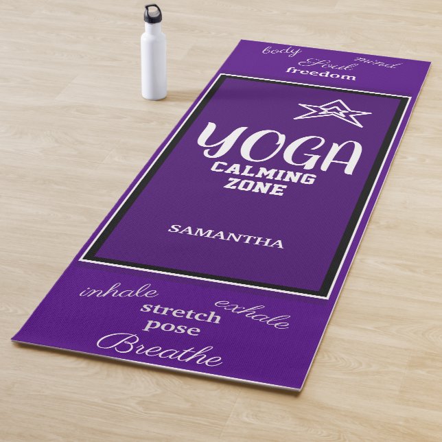 Indigo White Yoga Calming Zone Yoga Mat (In Situ)