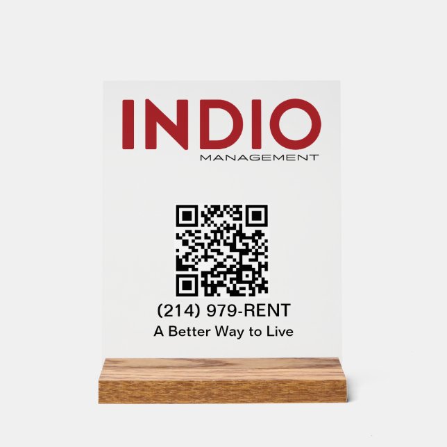 INDIO_ ACRYLIC SIGN (Front)