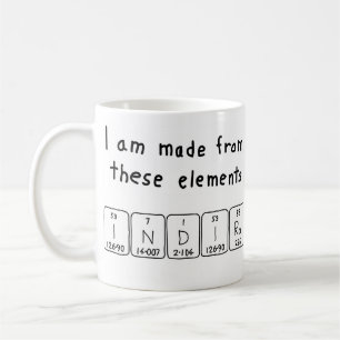 Indira periodic table name mug