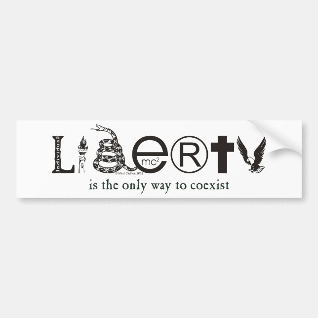 Individual Liberty Bumper Sticker (Front)