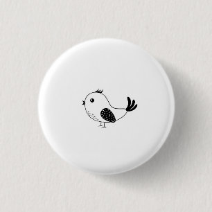 Individual Little bird 3 Cm Round Badge