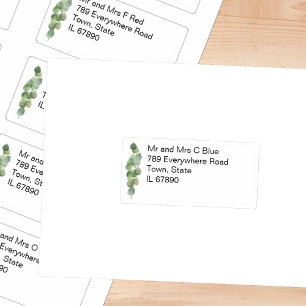 Individual Name & Address Eucalyptus Wedding