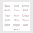 Individual Names Elegant Rose Gold Calligraphy