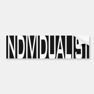 Individualist Bumper Sticker