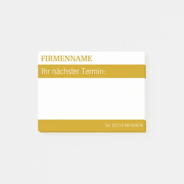 Individuelle Klebenotizen Post-it Notes (Front)