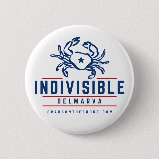 Indivisible DelMarVa Button (Front)
