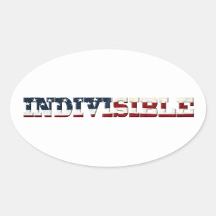 INDIVISIBLE flag Oval Sticker