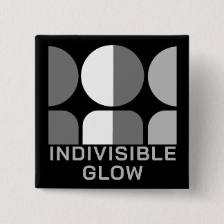 Indivisible GLOW Group Grey 15 Cm Square Badge