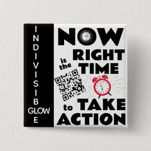 Indivisible GLOW VISIBILITY 15 Cm Square Badge