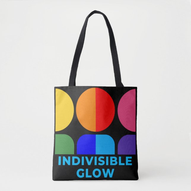 Indivisible GLOW With PRIDE TOTE BAG  (Front)
