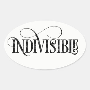 Indivisible Sticker (Oval)