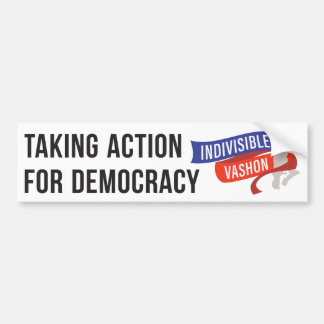 Indivisible Vashon bumper sticker