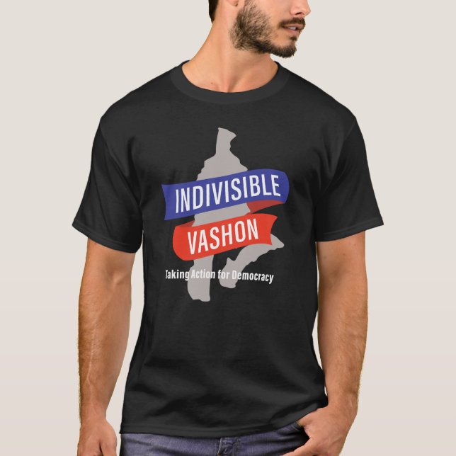 Indivisible Vashon logo tshirt - for dark tshirts (Front)
