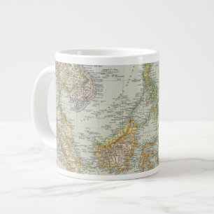 Indo china and Malaysian Archipelago Large Coffee Mug
