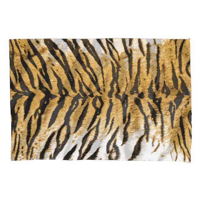 Indo-Chinese Tiger Skin Pattern Pillowcase (Front)