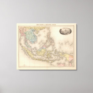 Indochina archipelago of Asia Canvas Print
